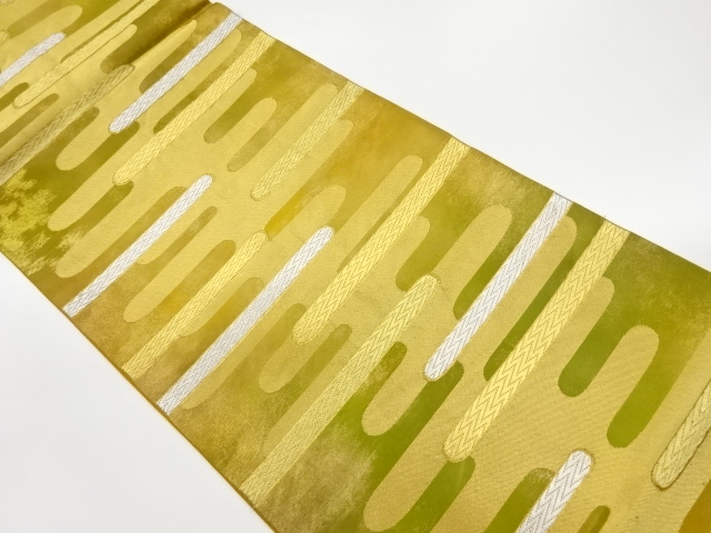 リサイクル　ヱ霞模様織出し袋帯